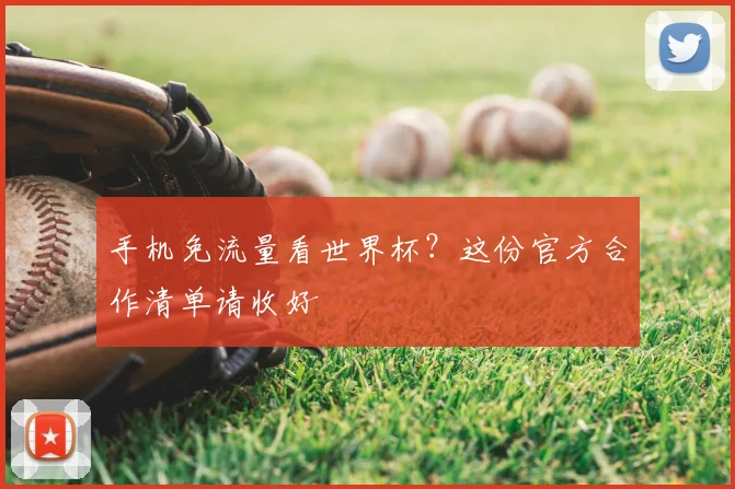 手机免流量看世界杯？这份官方合作清单请收好